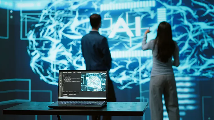 AI world with two programmes controlling it